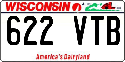WI license plate 622VTB