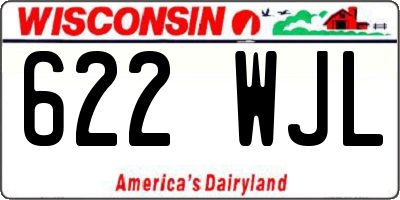 WI license plate 622WJL
