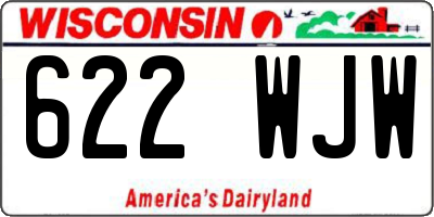 WI license plate 622WJW
