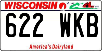 WI license plate 622WKB
