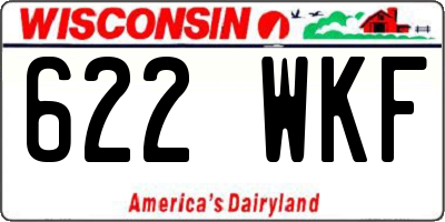 WI license plate 622WKF