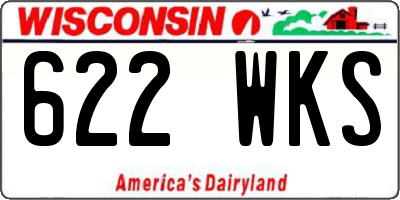 WI license plate 622WKS
