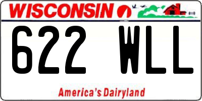 WI license plate 622WLL