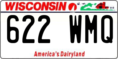 WI license plate 622WMQ