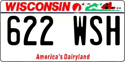 WI license plate 622WSH