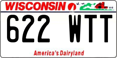 WI license plate 622WTT