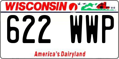WI license plate 622WWP