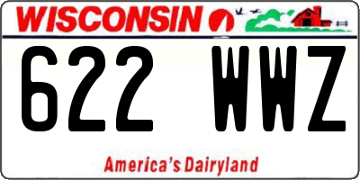 WI license plate 622WWZ