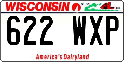 WI license plate 622WXP