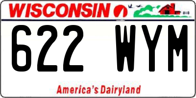 WI license plate 622WYM