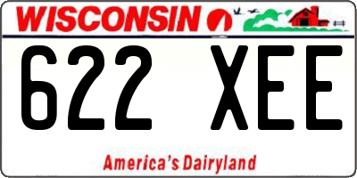 WI license plate 622XEE
