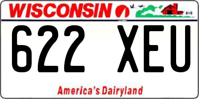 WI license plate 622XEU