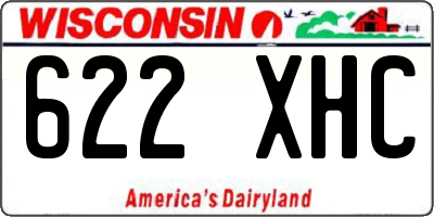 WI license plate 622XHC