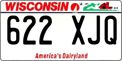 WI license plate 622XJQ