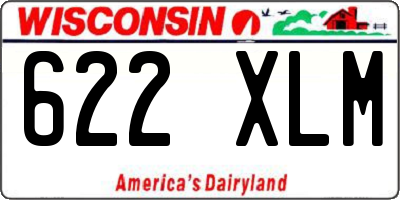 WI license plate 622XLM