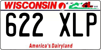 WI license plate 622XLP