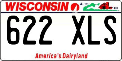 WI license plate 622XLS