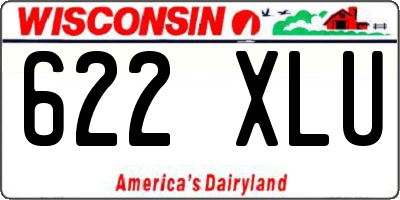 WI license plate 622XLU