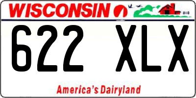 WI license plate 622XLX