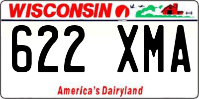 WI license plate 622XMA