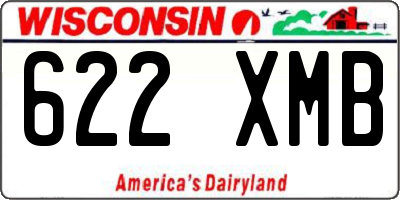 WI license plate 622XMB