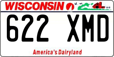 WI license plate 622XMD