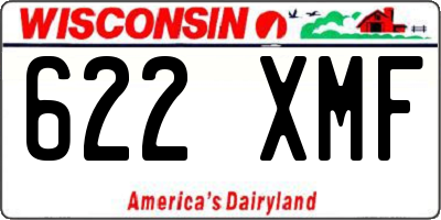 WI license plate 622XMF