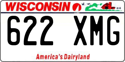 WI license plate 622XMG