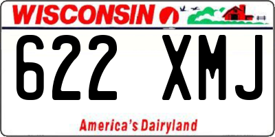 WI license plate 622XMJ