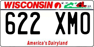 WI license plate 622XMO