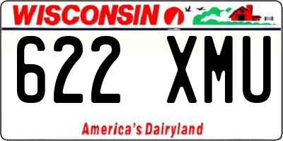 WI license plate 622XMU