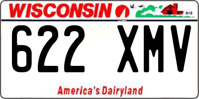WI license plate 622XMV