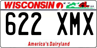 WI license plate 622XMX