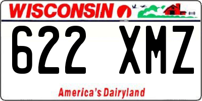 WI license plate 622XMZ