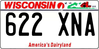 WI license plate 622XNA