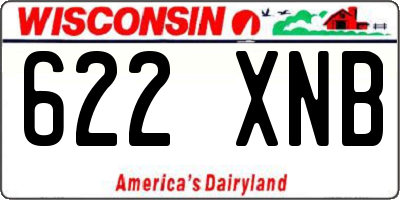 WI license plate 622XNB