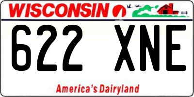 WI license plate 622XNE