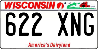 WI license plate 622XNG