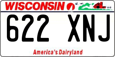 WI license plate 622XNJ