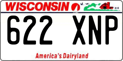 WI license plate 622XNP