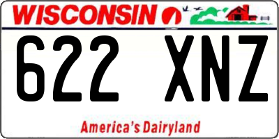 WI license plate 622XNZ