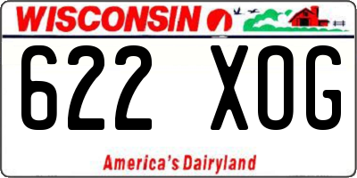 WI license plate 622XOG