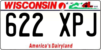 WI license plate 622XPJ