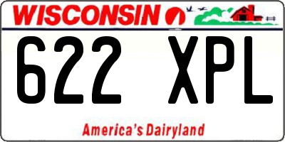 WI license plate 622XPL
