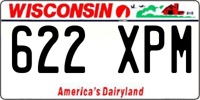 WI license plate 622XPM