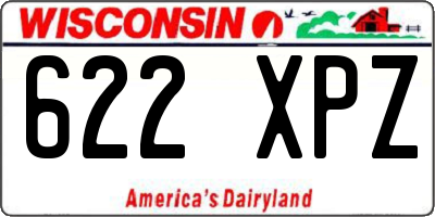 WI license plate 622XPZ