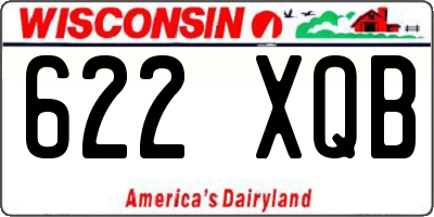 WI license plate 622XQB