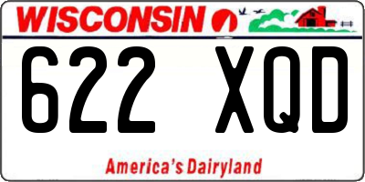 WI license plate 622XQD