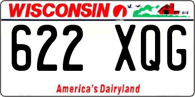 WI license plate 622XQG