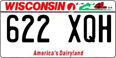 WI license plate 622XQH